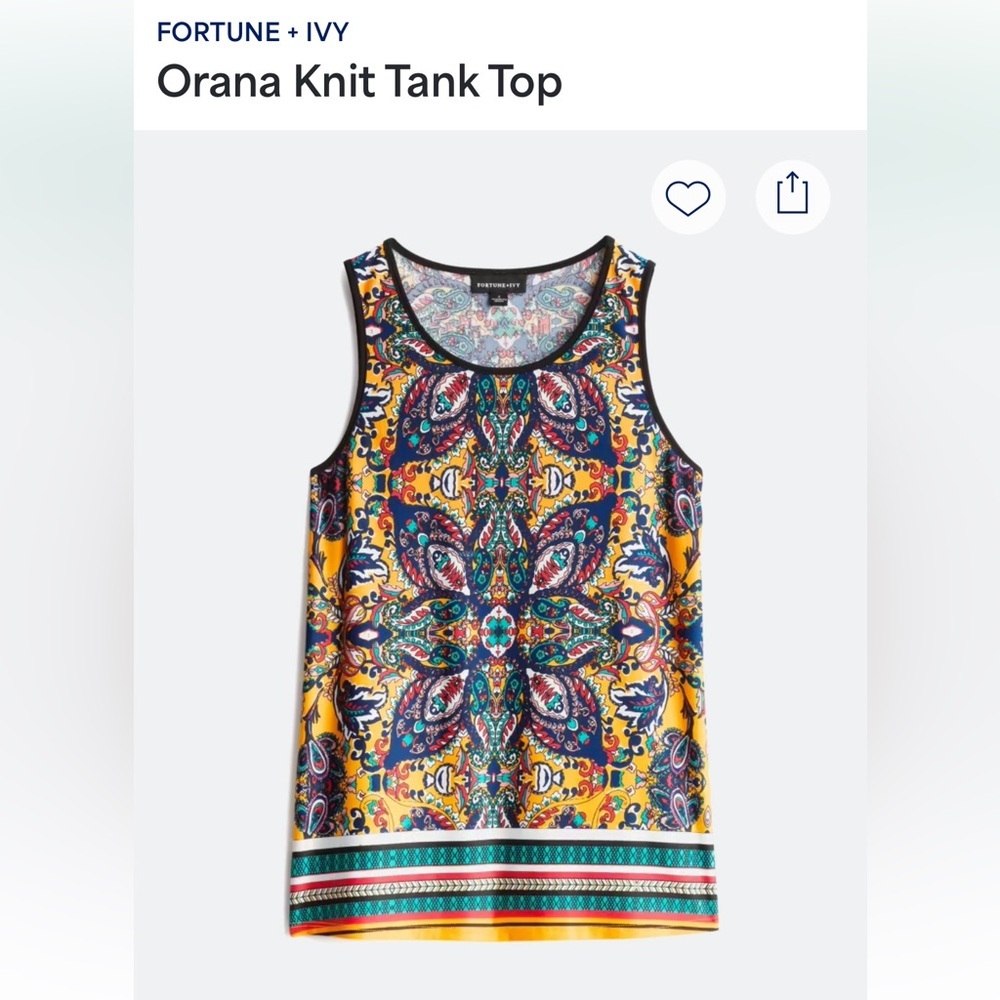 Fortune + Ivy Women's Colorful Knit Tank Top